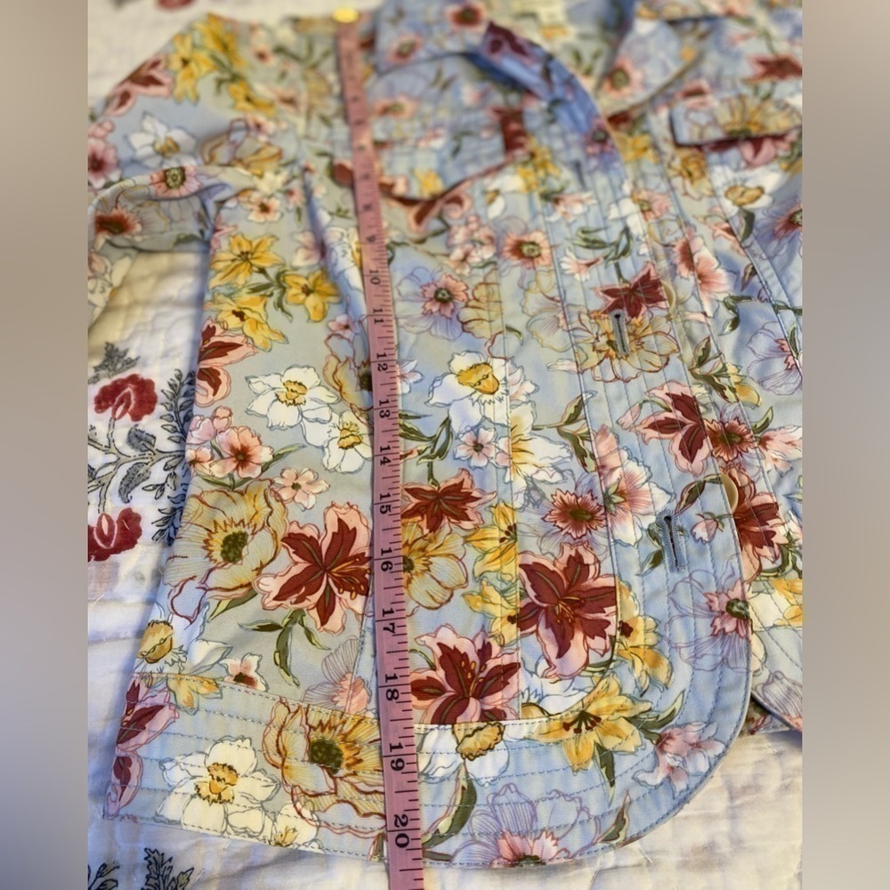 Coldwater Creek Floral Spring jacket size PS - Picture 5 of 6